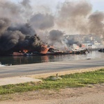 Dramatične scene požara u medulinskoj marini - što to znači za vlasnike plovila? (foto: Facebook/Općina Medulin)