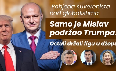 Jedino Kolakušić od kandidata javno podržao Trumpa pred izbore. Suverenisti cijelog svijeta slave, globalisti na aparatima!