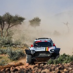 #222 DE MEVIUS Guillaume (bel), BAUMEL Mathieu (fra), Mini, X-Raid Mini JCW Team, FIA W2RC, Ultimate, action during the Stage 6 of the Dakar 2025 on January 11, 2025 between Hail and Al Duwadimi, Saudi Arabia (foto: A.Vincent/DPPI)