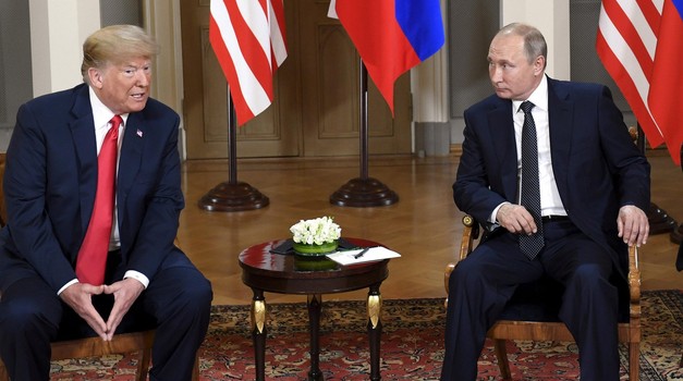 Xinhua Headlines: Putin calls for dialogue with Trump amid worsening Russia-U.S. relations (181222) -- BEIJING, Dec. 22, 2018 (Xinhua) --"n    U.S. President Donald Trump (L) meets with his Russian counterpart Vladimir Putin in Helsinki, Finland, on July 16, 2018."n    (Xinhua/Lehtikuva/Heikki Saukkomaa) Lehtikuva/Heikki Saukkomaa  Photo: XINHUA/PIXSELL